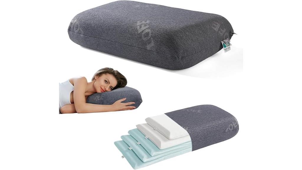 adjustable memory foam pillow