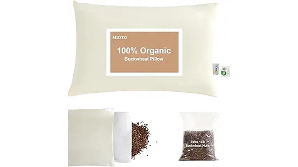 adjustable organic buckwheat pillow