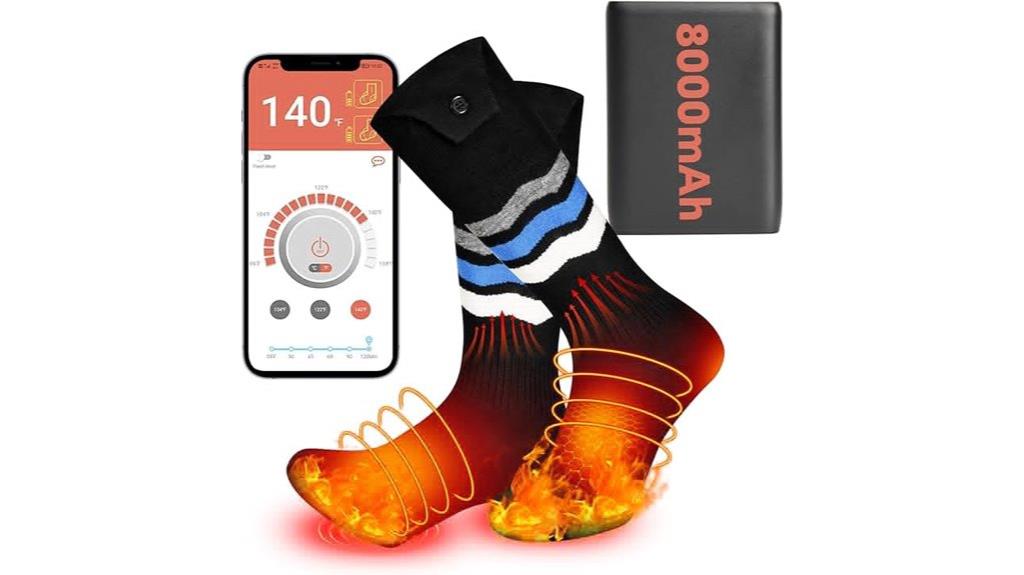 app controlled heated socks