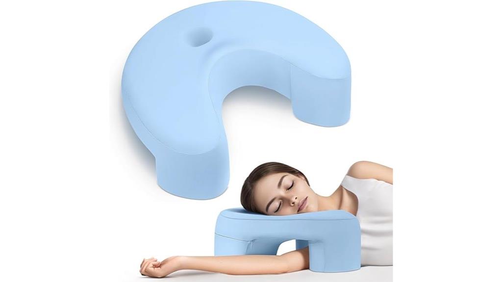 arm hole side sleep pillow