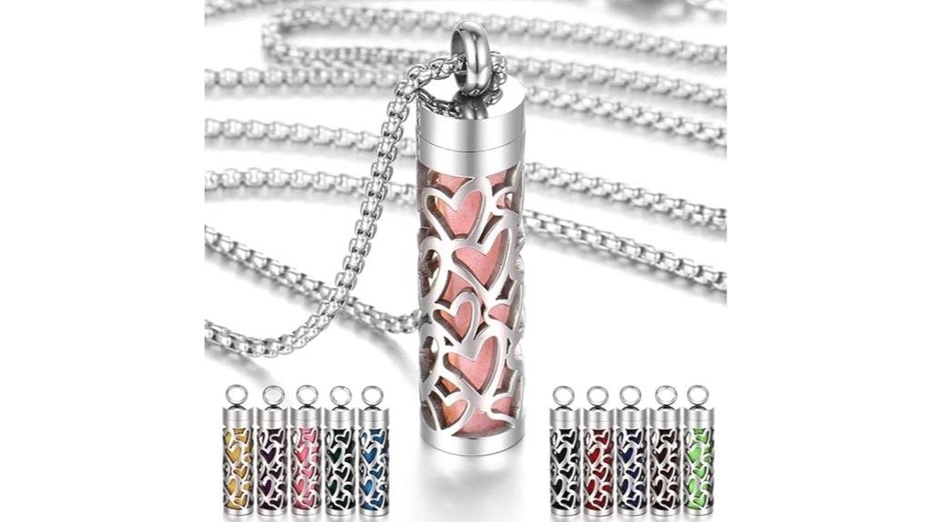 aromatherapy oil necklace