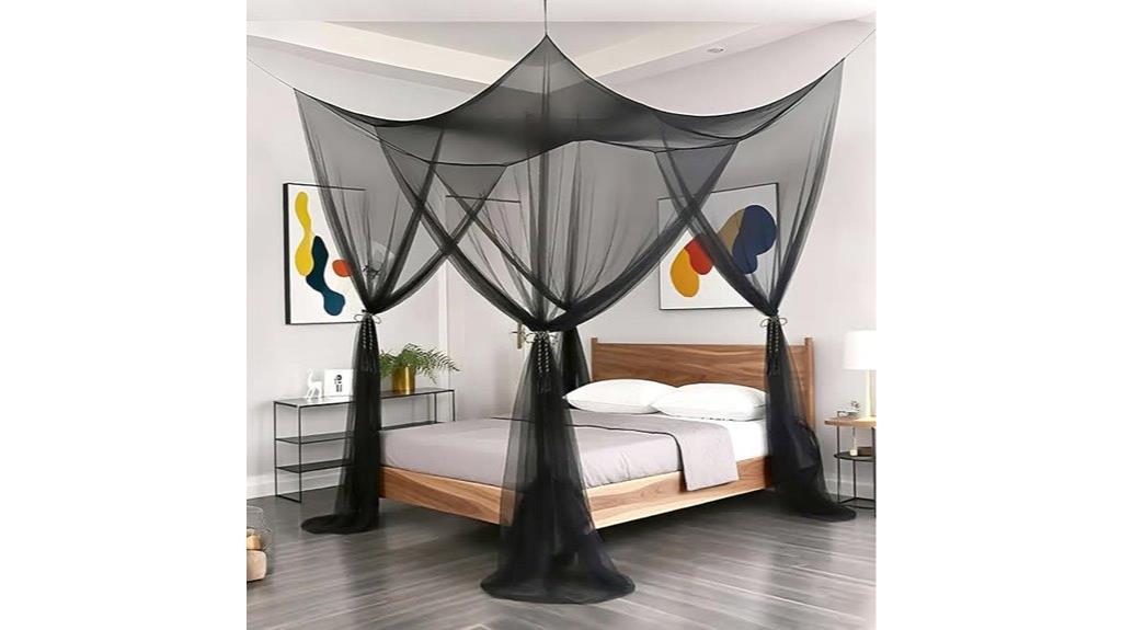 bed canopy with mosquito net