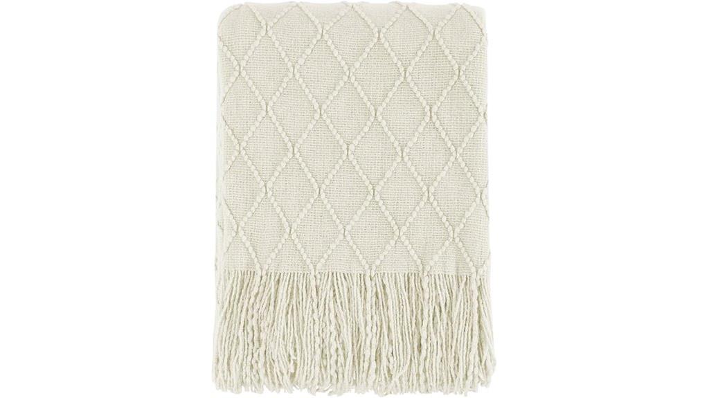 beige 50x60 inch blanket
