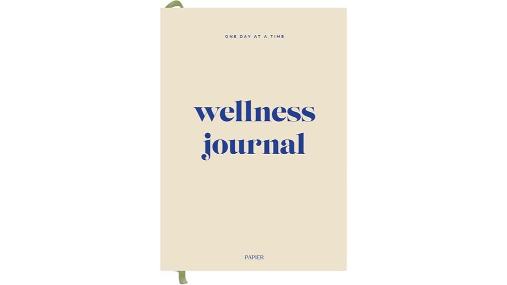 beige daily wellness journal