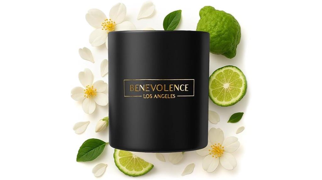 benevolence bergamot jasmine candle