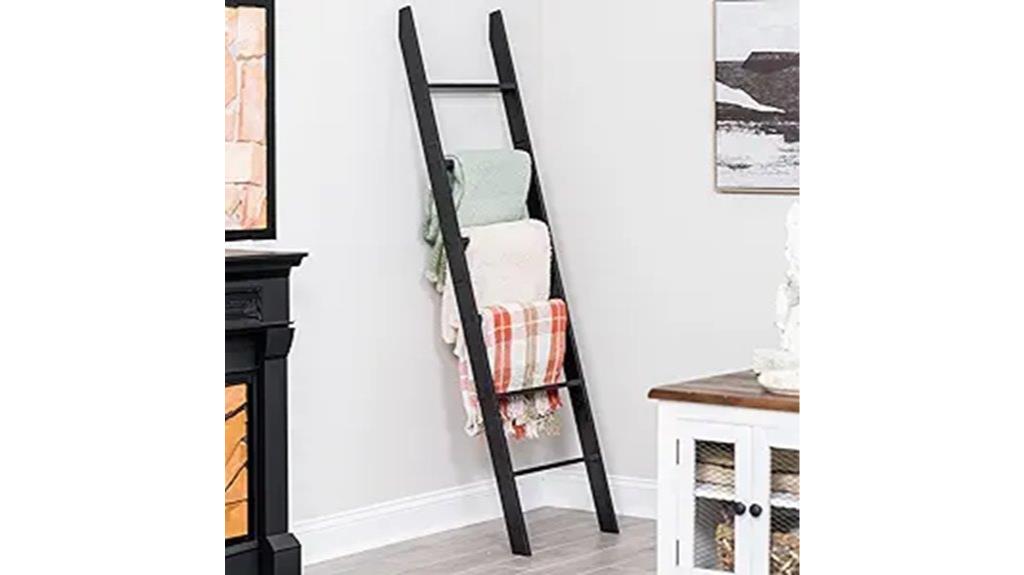black blanket ladder