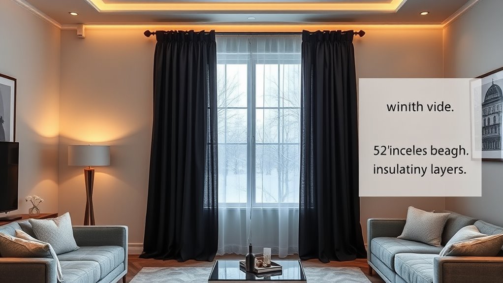 blackout insulated noise reducing curtains