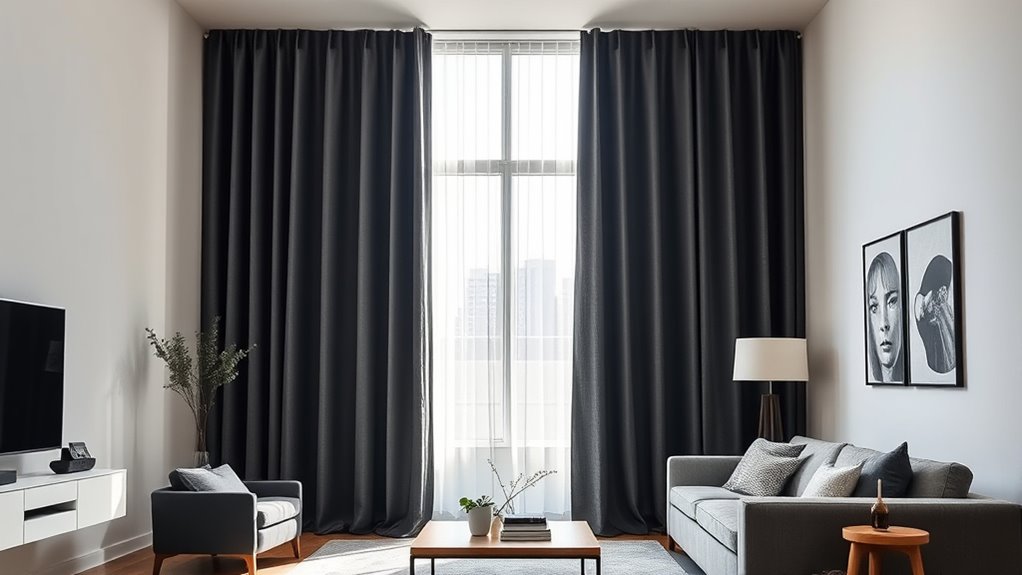 blackout thermal insulated curtains