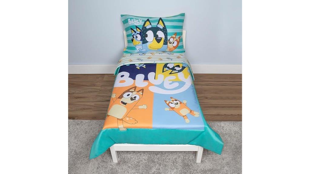 bluey toddler bedding set