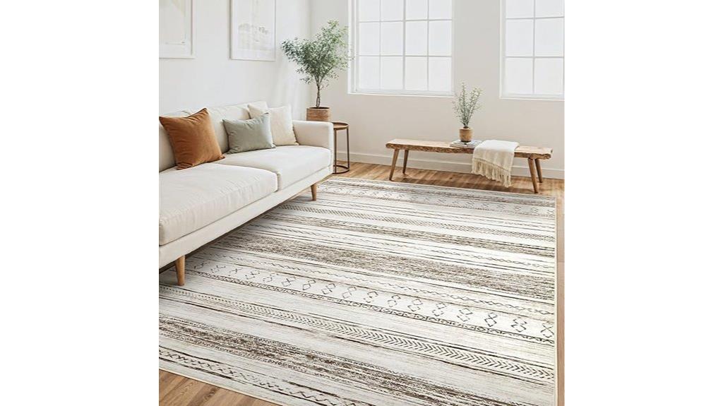 boho moroccan washable rug