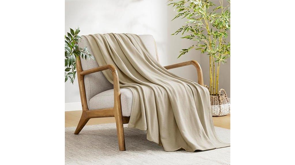 breathable bamboo cotton twin blanket