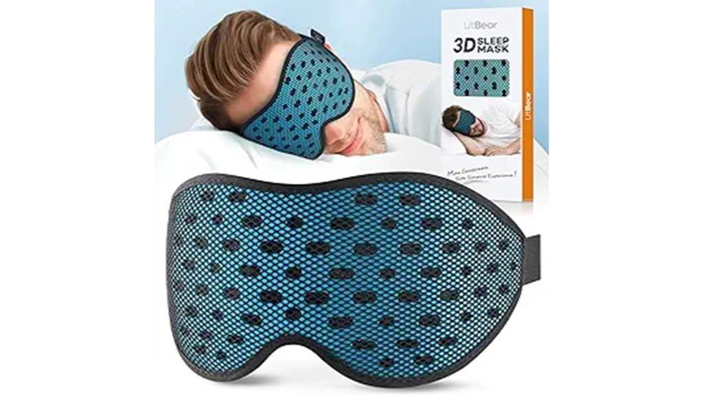 breathable sleep mask adjustable