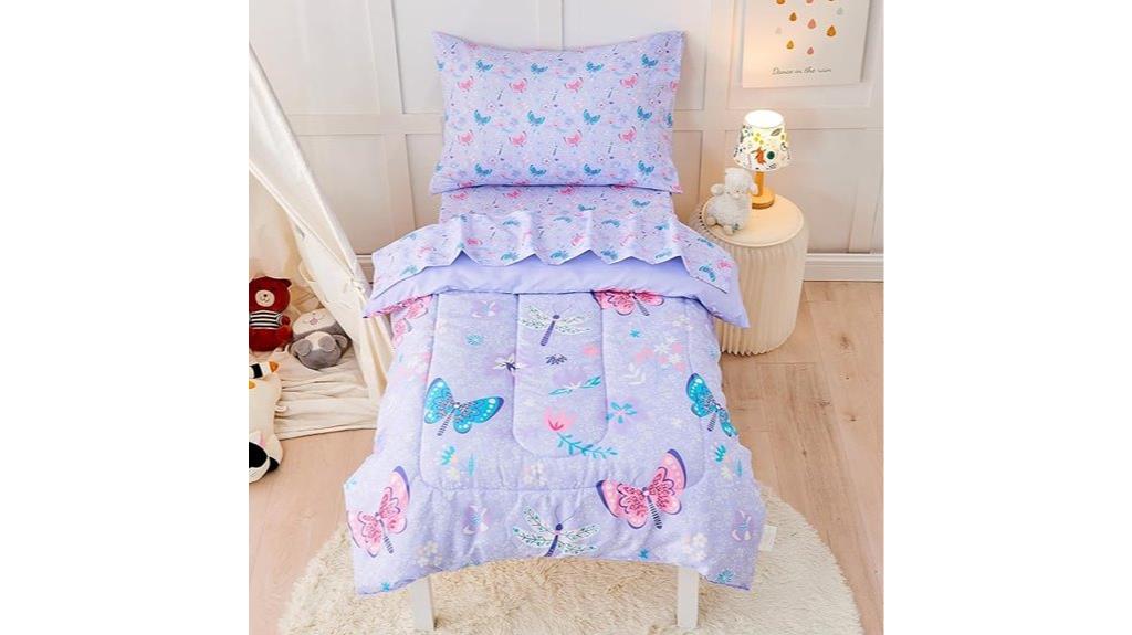 butterfly toddler bedding set
