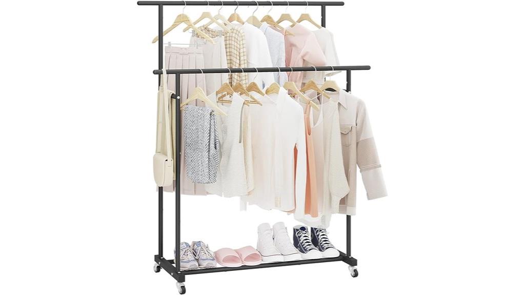calmootey double rod rack