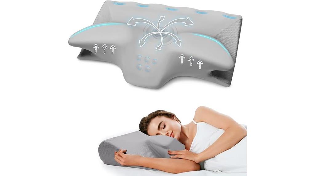 cervical memory foam pillow