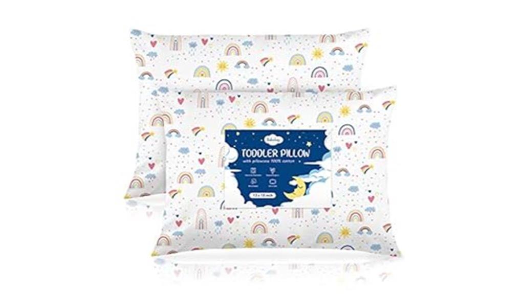 child sized pillow with cover