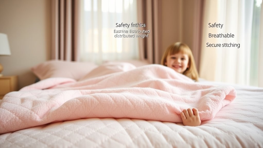 choosing safe child weighted blankets
