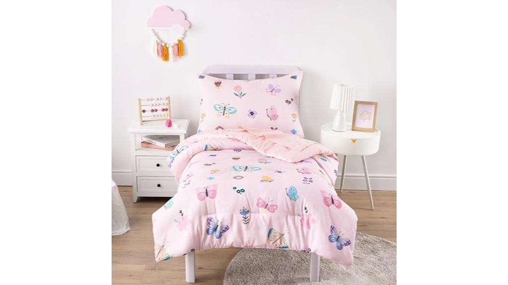 cloud butterfly toddler bedding