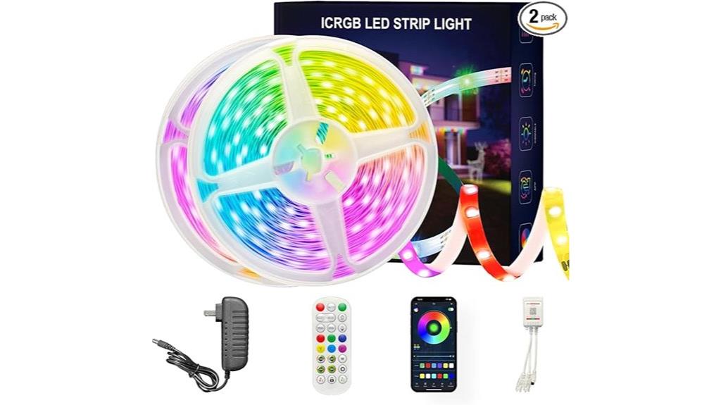 colorful remote led strips