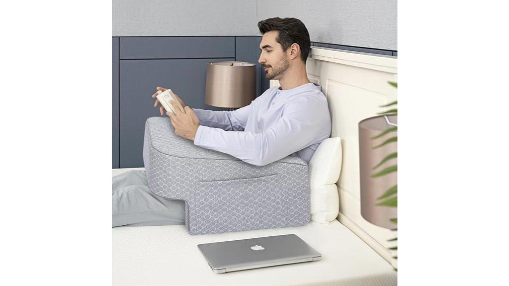 comfortable foam reading pillow
