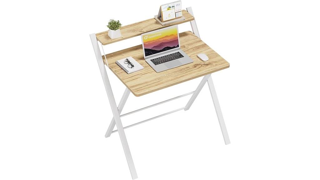 compact foldable computer desk