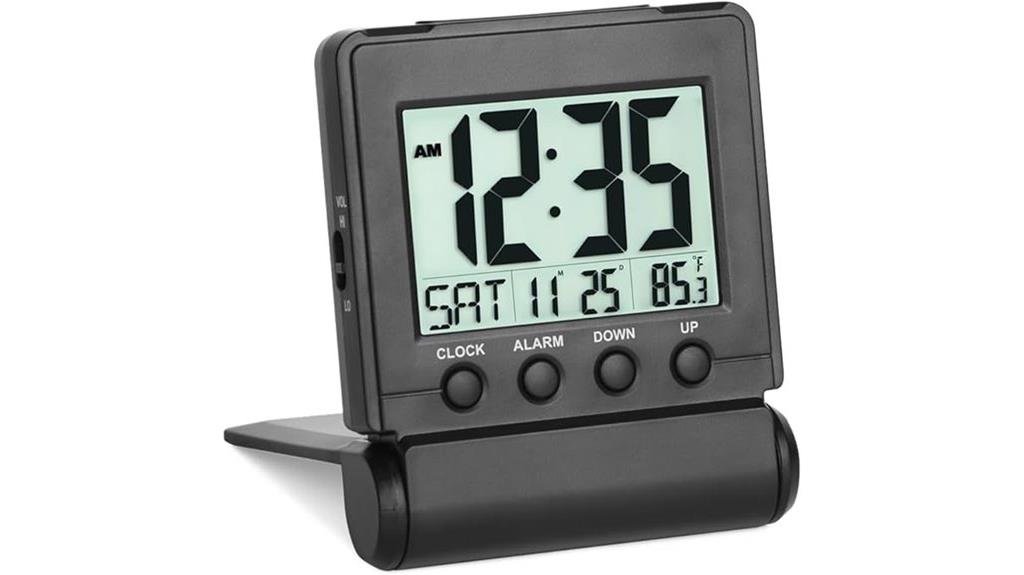 compact portable digital clock