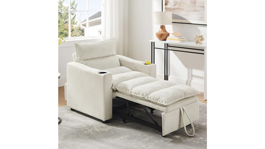 convertible velvet sleeper sofa