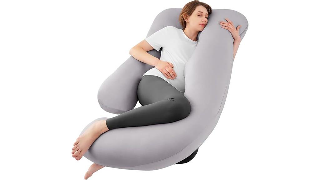 cooling u shaped pregnancy pillow