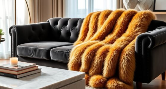 cozy faux fur blankets