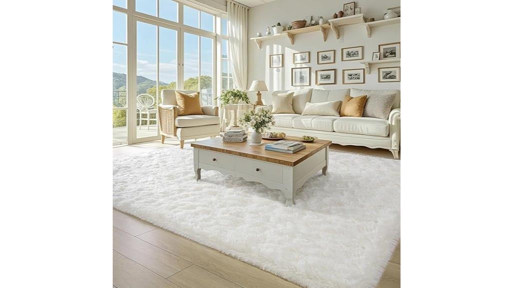 cream white 5x8 rug