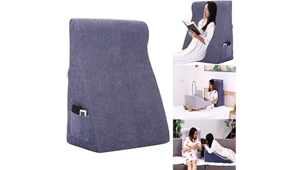 dark blue bed pillow