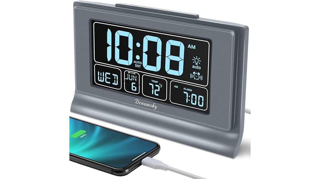 digital alarm clock backup