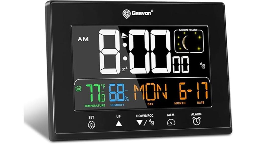 digital alarm clock with usb