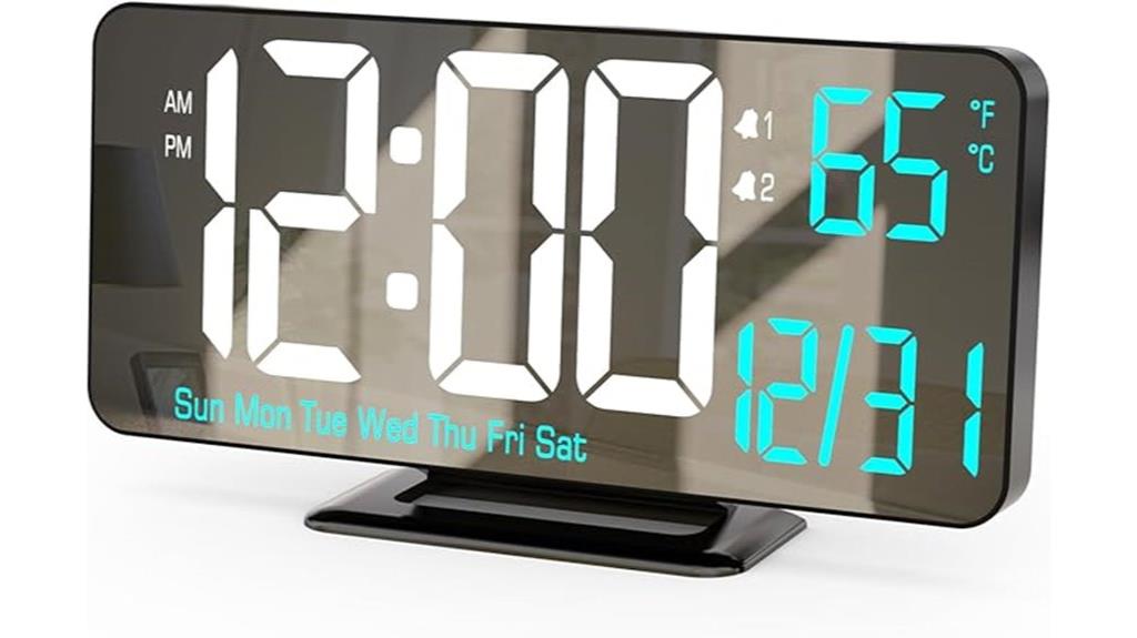 digital clock with large screen