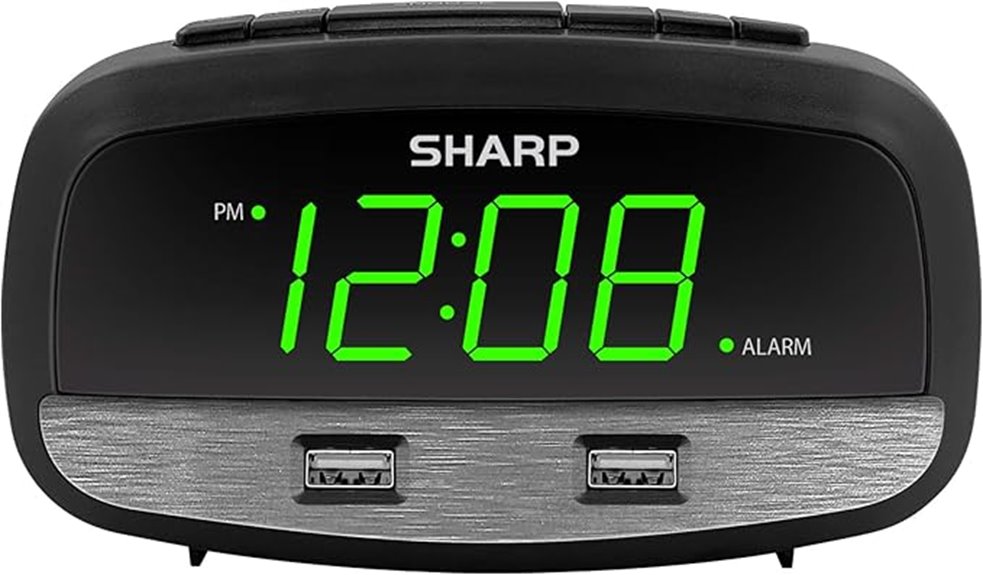 digital clock with usb
