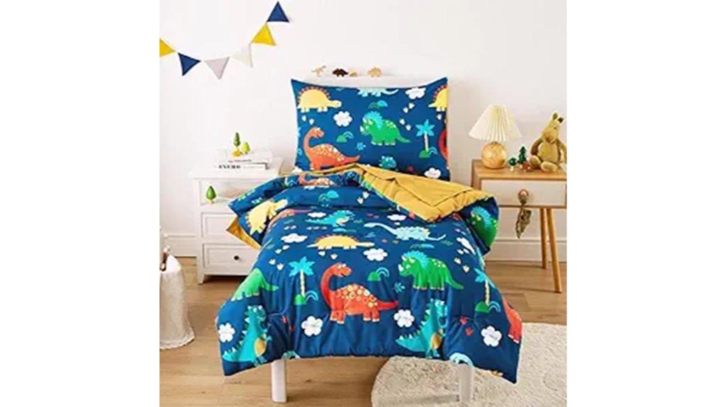 dinosaur toddler bedding set