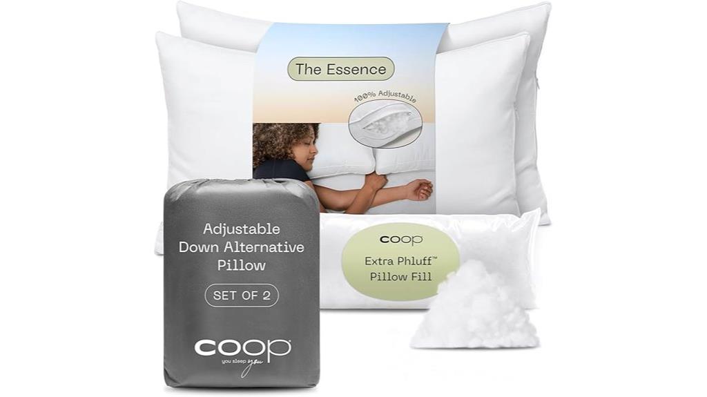 down alternative pillow set