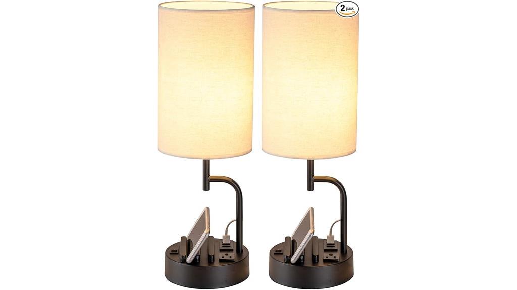 dual lamp sets with usb
