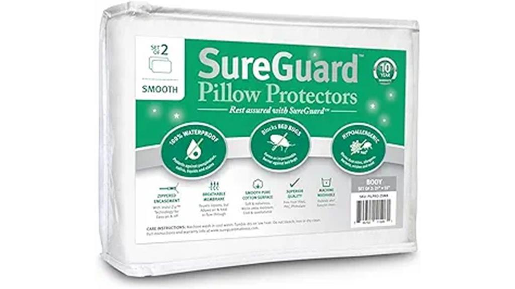 dual waterproof pillow covers