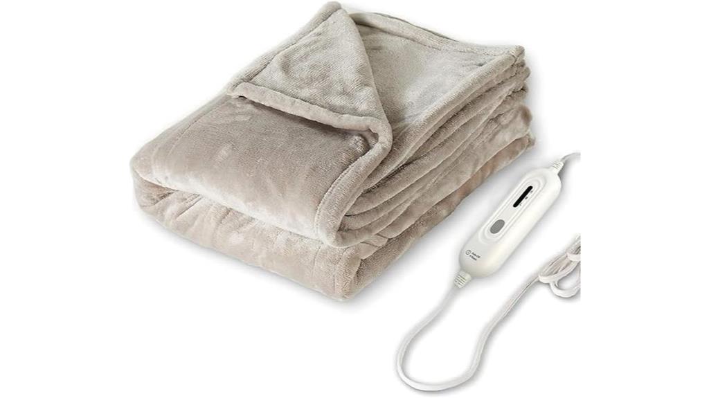 electric flannel blanket with adjustable heat