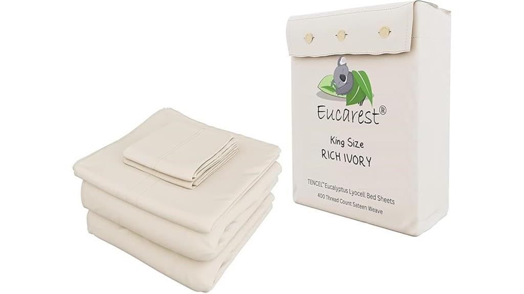 eucalyptus lyocell king sheets