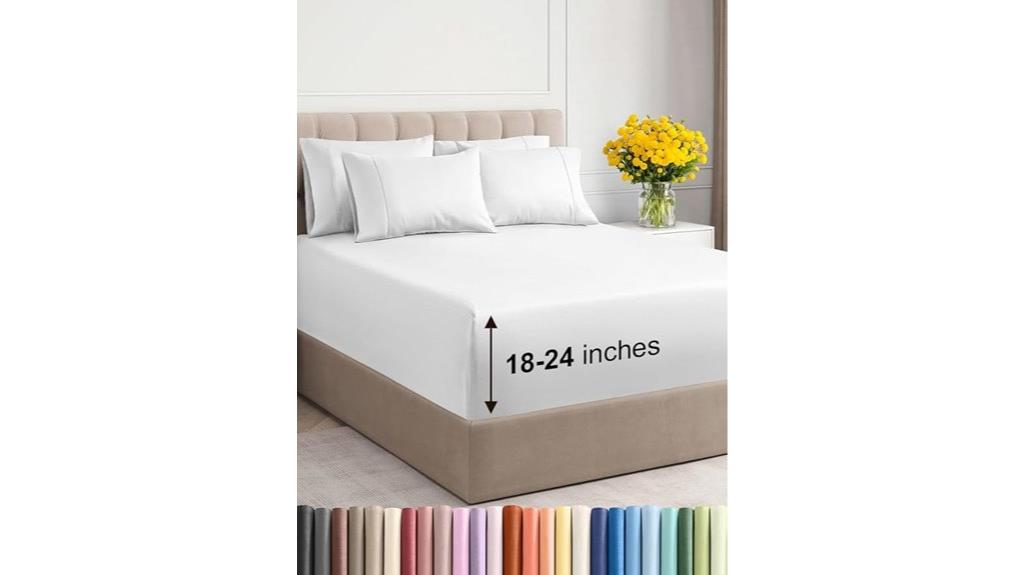 extra deep king bedding