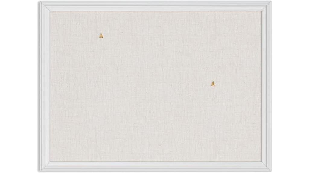 farmhouse linen bulletin board
