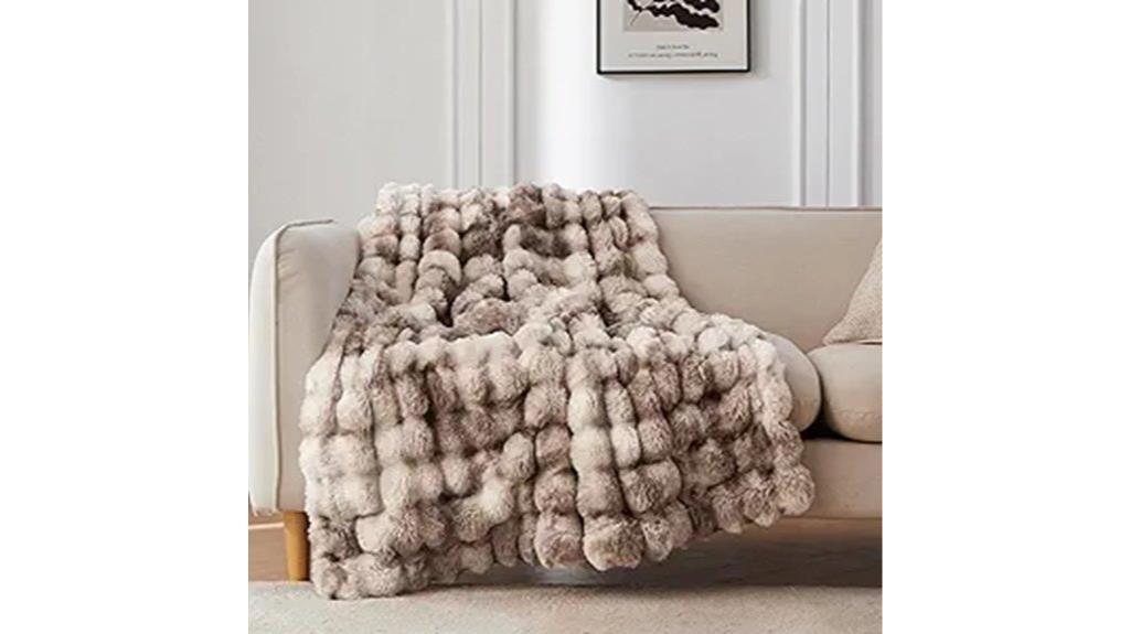 faux fur couch blanket