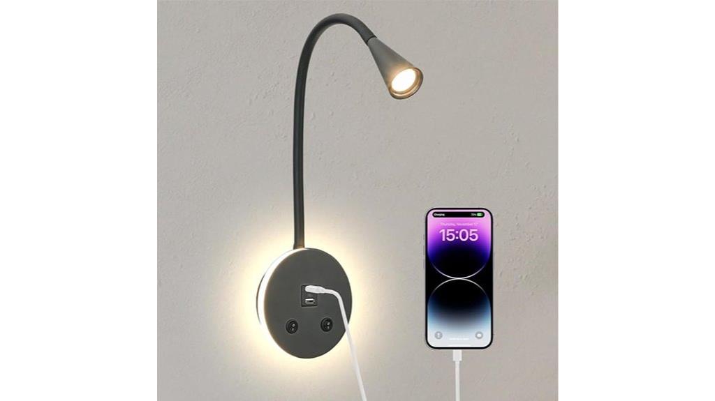 flexible usb bed light