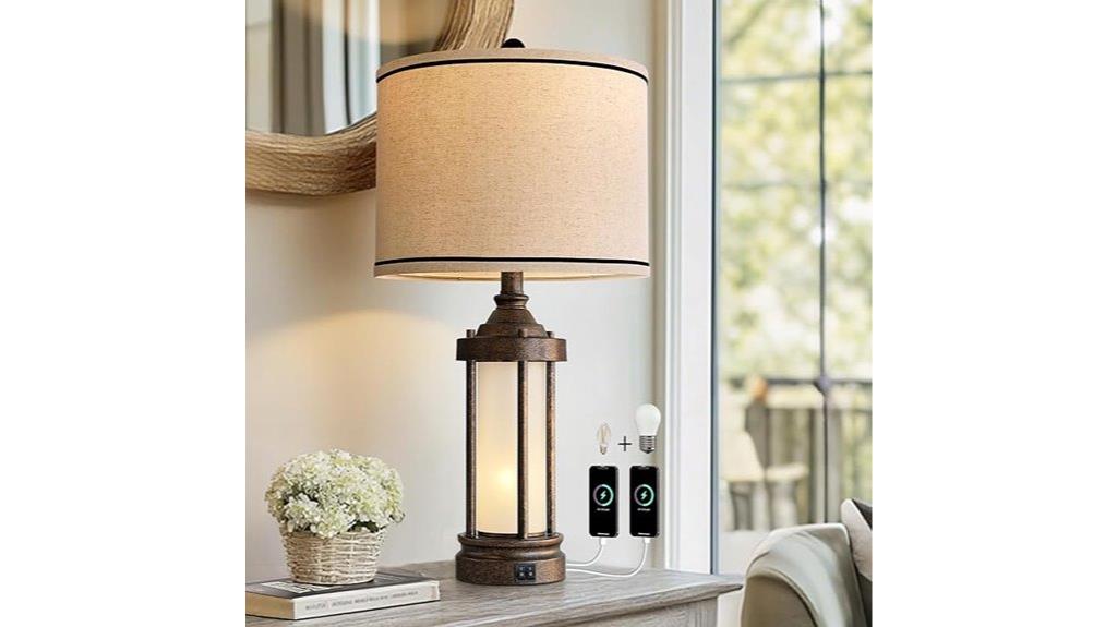 frosted glass usb lamp