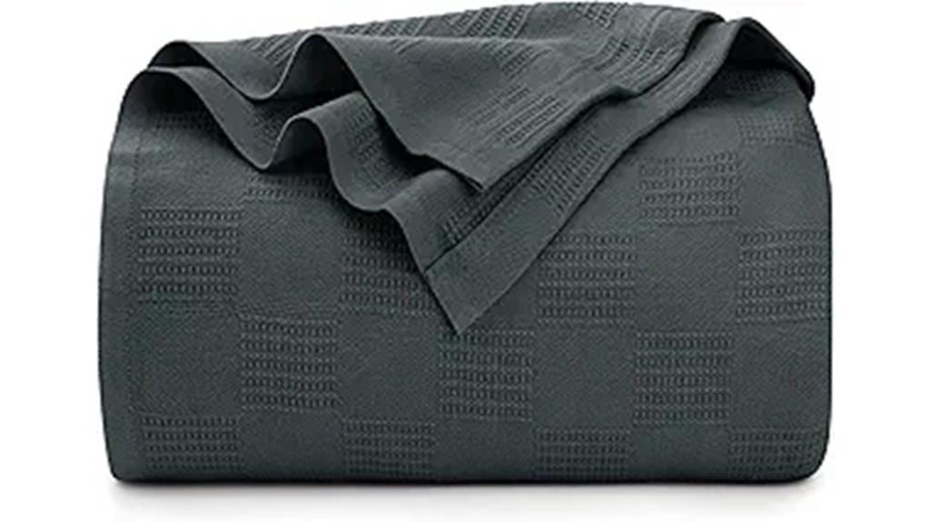 gray cotton queen blanket