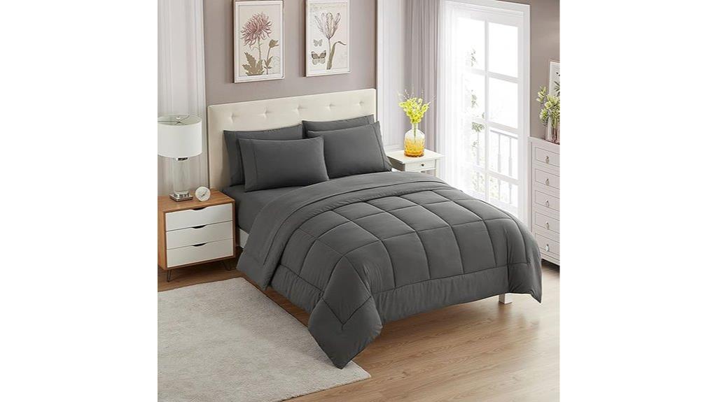 gray twin comforter set