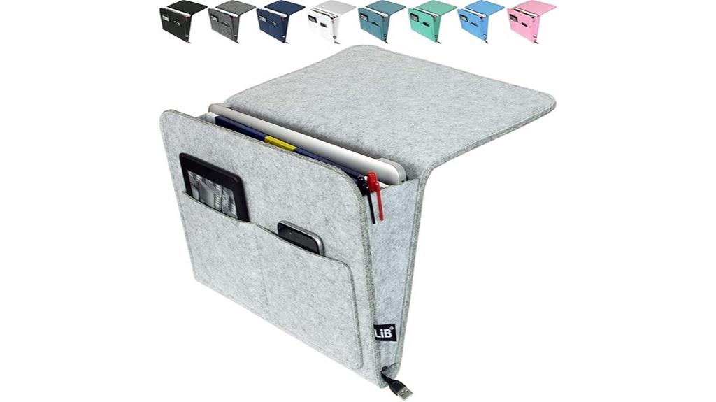 handmade light gray organizer