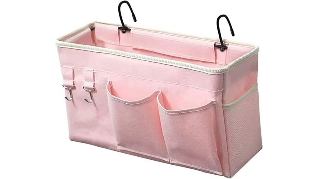 hanging bedside storage organizer